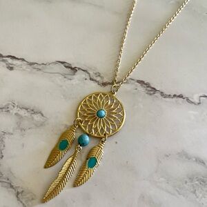 Silver Dreamcatcher Necklace